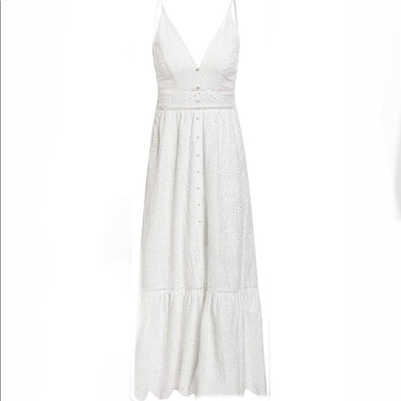 BerryGo Embroidery Pearl Button  Maxi Dress - Picture 10 of 10